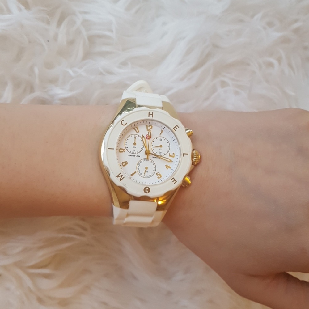 Michele Tahitian Jelly bean watch